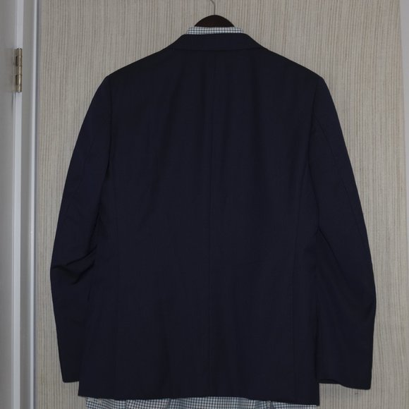 Bartorelli Napoli Biella Lafinicio Super 120's Blue Wool Men Blazer 50 - Picture 7 of 8